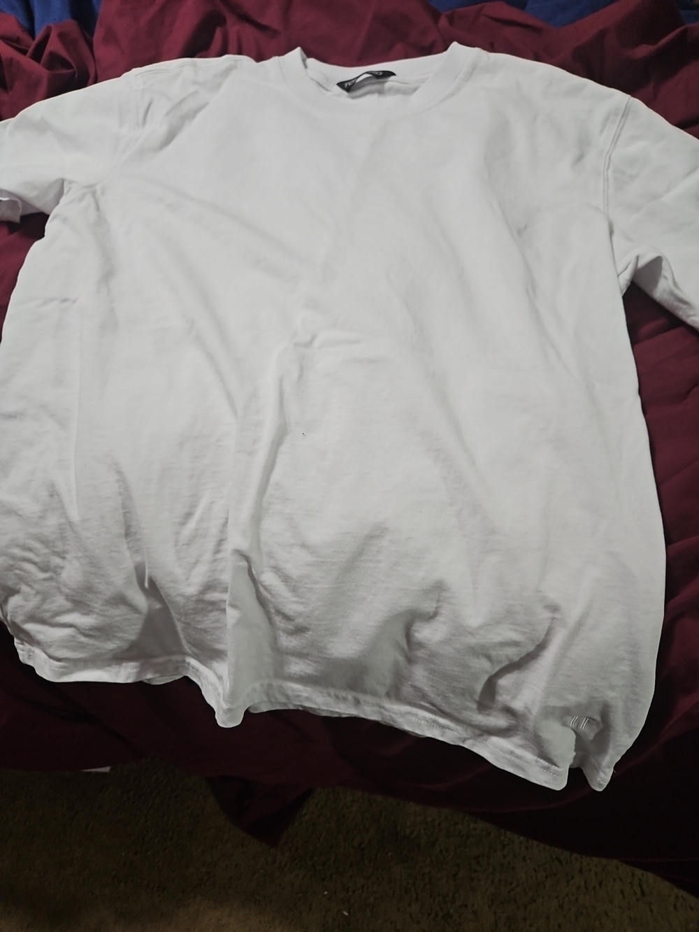 Tom Ford White Crewneck Tee with Black Label